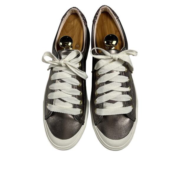 Keds Kate Spade Crew Kick 75 Shimmer Leather Sneakers WH65390 NEW Size 10M - Picture 4 of 12